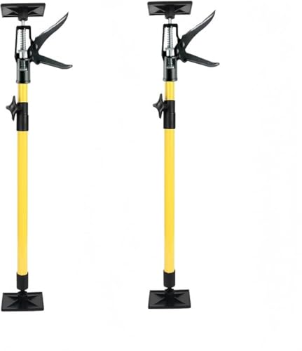 GEBYUI 2 個セット 家具用伸縮支持具 耐荷重 40kg / 本 高さ調整可能 金属ハンドル 多機能 ドア・キッチンキャビネット・浴室鏡台・下駄箱用 補助支持杆 修理・取り付け工具 衣類ラック支持具