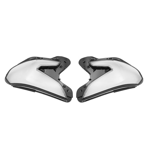Fronimo Headlamp Lens Cover Compatible with GMC Terrain 2018-2021 Pair Front Headlight Lens Cover PC Black+ Clear