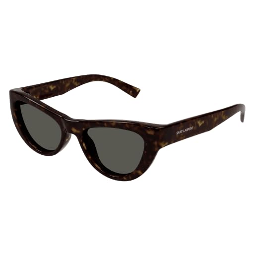 SAINT LAURENT SL 676 Gafas, Havana-Havana-Grey, 53 para Mujer