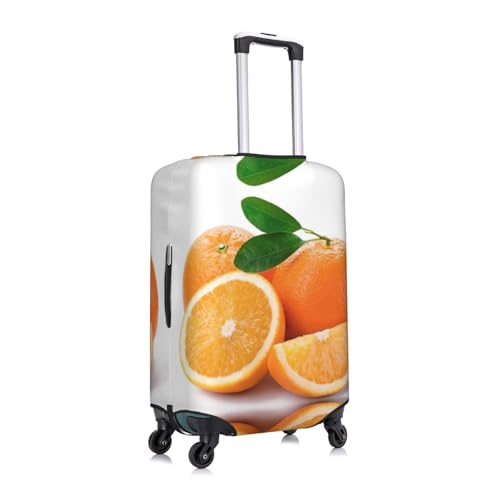 Orange Print Luggage Suitcase Cover Protector Luggage Washable Covers With Concealed Zipper3