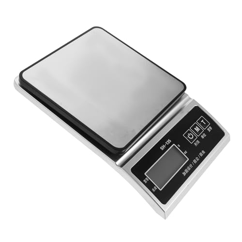 ERINGOGO Báscula Digital de Cocina Acero Inoxidable 3 Kg Precisión 01 G Multifuncional para Hornear y Pesar Alimentos en Hogar y Repostería