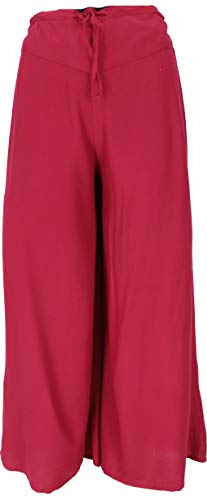 GURU SHOP Palazzohose, Hosenrock, Boho Schlaghose, Sommerhose, Goa Hose -...