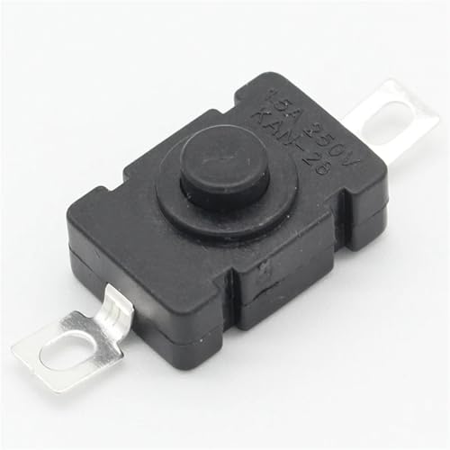 Interruptores de linterna KAN-28 autoblocantes de 1,5A y 250V en pack de 10 unidades de 18x12 mm 2