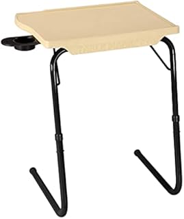 OAK N' OAK TABLE BUDDY smart® MARBLE | Adjustable Multi Position Portable Folding Table Mate with Cup Holder for Bed Trey, Work, Watch TV, Dining, Study, Outdoor & Office Furniture
