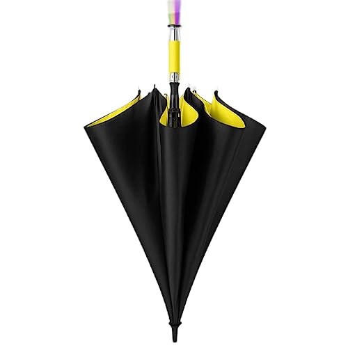 Parapluie droit d'affaires CMBSSTFC avec lampe LED et manche long