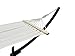 Petra Leisure 12Ft. Powder Coated Galvanized Steel Arc Hammock Stand w/Single Person Beige Bed. New Indoor/Outdoor Design(Black)