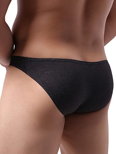 iKingsky Men's Bulge Briefs Sexy Breathable Underwear Low Rise Spandex Under Panties for Men4