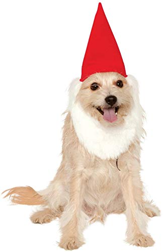 Rubie's Garden Gnome Hat with Beard for Pets, Medium/Large