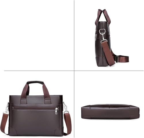 Briefcases for men Business bag MenBriefcase pu Leather Shoulder bag Briefcases Male Laptop Handbags Messenger Bags3