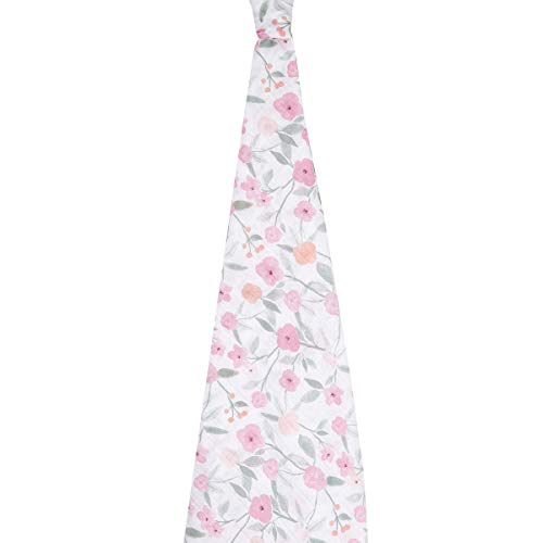 Image of aden + anais Swaddle Blanket, Boutique Muslin Blankets for Girls & Boys, Baby Receiving Swaddles, Ideal Newborn & Infant Swaddling Set, Perfect Shower Gifts, Single, Mon Fleur