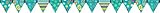 Creative Teaching Press Dots on Turquoise Pennant Border (7144)