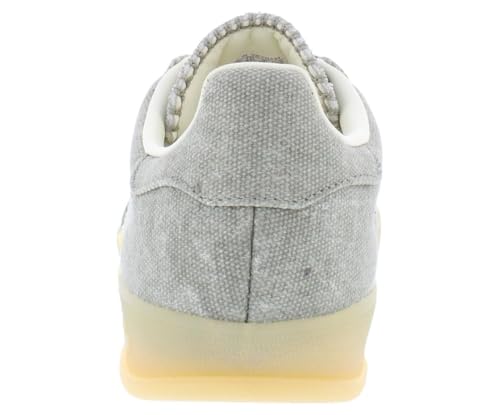 Image of adidas Gazelle Indoor Womens Shoes Size 9.5, Color: Silver Pebble /Off White /Gum 3