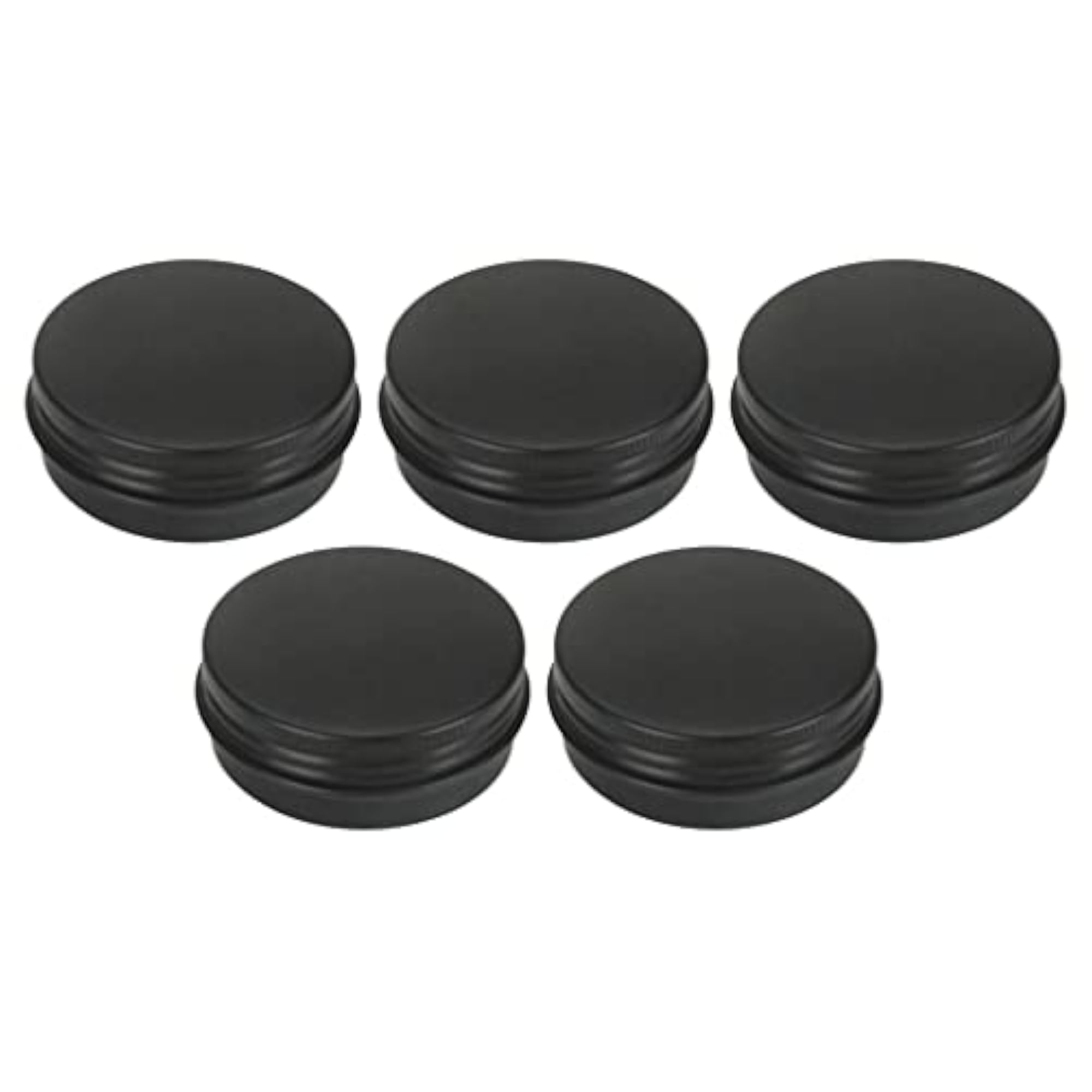 5pcs Empty Aluminum Tin Jars, Cosmetic Containers