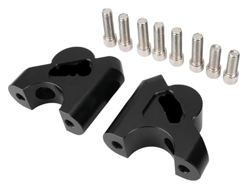 QGMKMVZZBK Motorrad Lenkererhöhung Für BMW Für R1200GS Für R1250GS LC Für S1000XR Für R1250RT Für Abenteuer ADV Lenker Zurück Bewegen Halterung Motorrad Riser(Schwarz)