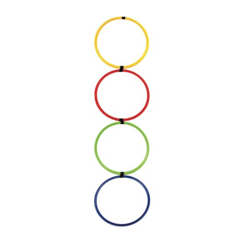 Sports Health - Speed Ring Ladder, Agility Hoops for Speed Training and Lateral Movement, Training Equipment for Youth, Comes with Carrying Bag