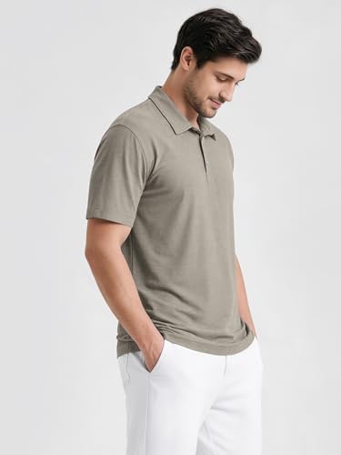 Camiseta polo para hombre ODODOS de rendimiento odSTRATUM Tech, manga corta, tejido ultrablando con tecnología de absorción de humedad y protección UPF 50+ miniatura 2
