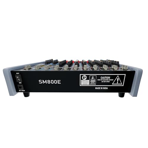 Image of DaBeatz SM800E Professional 8 Channel Audio Mixer, Stereo Echo DJ Sound Mixer for Parties, Stage Effects, Weddings, Karaoke & Studio Recording,Diwali Giving Your Occasion an Impressive Output SM800