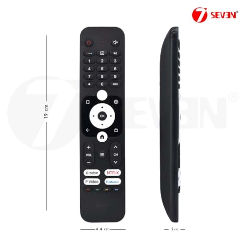 Image of 7SEVEN Compatible with Haier Tv Remote Original HTR-U31Model and Suitable for Haier Smart Android 4k LED UHD HD Television Without Voice Command Feature