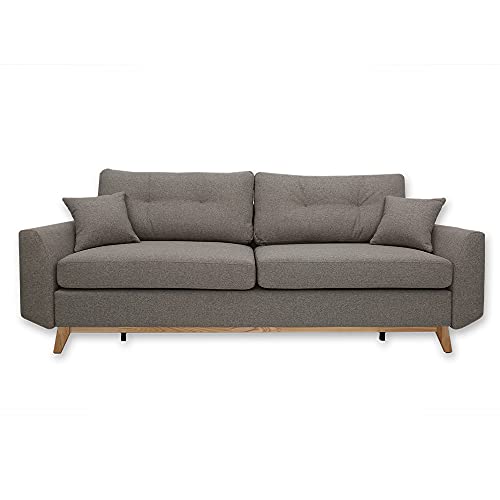 VitaliSpa Sofa Sidney, Schlafcouch, Braun, 230 cm