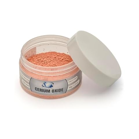 Glass Polish 1.76oz (50g) Cerium Oxide High Grade Glass Polishing Powder - TREO 85% - 3.5 microns - GP90006 Cover