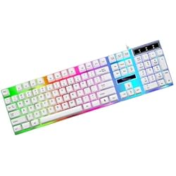 Teclado De Computadora Blanco OSALADI Teclado G21 Sensación Mecánica Blanco Computadora