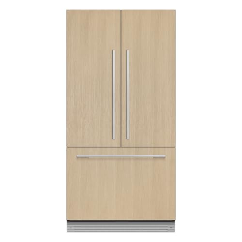 Fisher & Paykel Series 7 Integrated French Door Refrigerator Freezer Combo, 36" Wide, 72" Tall Kitchen Fridge - RS36A72J1 N Full Size Refrigerator with Freezer, Ice Maker, and French Doors