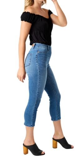 Judy Blue High Waist Cool Denim Pull On Capri4