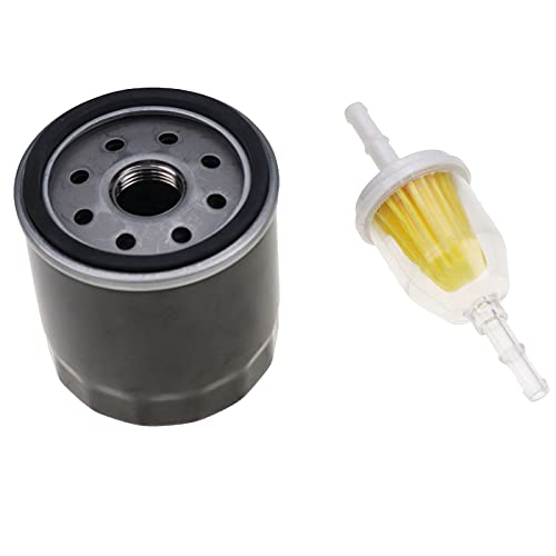 DVPARTS Fuel and Oil Filter Kit AM107423 AM116304 for John Deere Equipment
