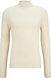 gerader Schnitt Daniele Fiesoli Herren Rollkragenpullover in Creme XXL