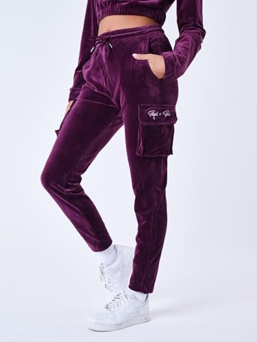 Bas de Jogging Velours Violet Project X Paris Toucher Doux Taille L