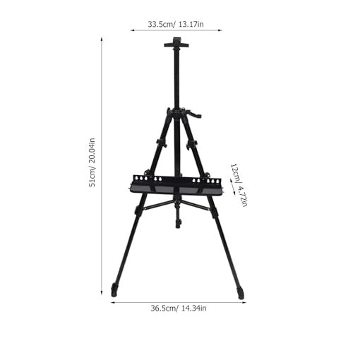 Support d'exposition portable et chevalet de peinture pliable de dessin - 5
