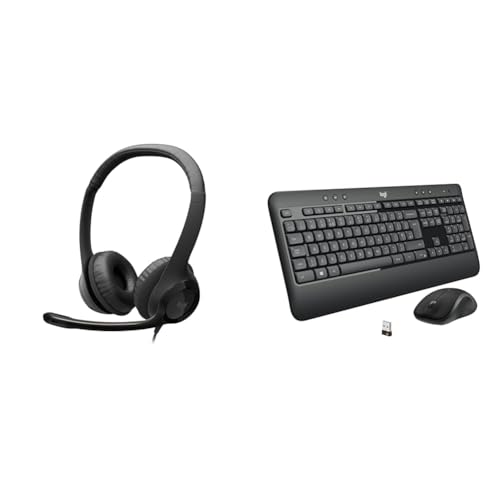 Image of Logitech H390 Wired On Ear Headset for PC /Laptop, Stereo Headphones with Noise Cancelling Microphone