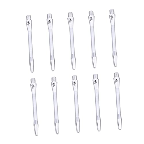 Yardwe 10pcs Aluminium Alloy Dart Shafts Metal Stems with Standard Screw Thread for Precision Throwing and Enhanced Flight Performance