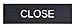 Legend Plate Insert, Rectangular, Close