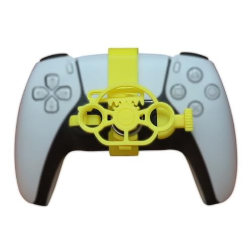 Gettimore Volante compacto 3D Racing Game PS5, para PlayStation 5, amarillo