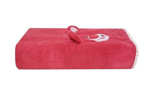 Image of Lotso Bear Bath Towel for Kids Oversized Microfiber Beach Towel Lightweight Quick Dry (30x60 Inches) (Strawberry)