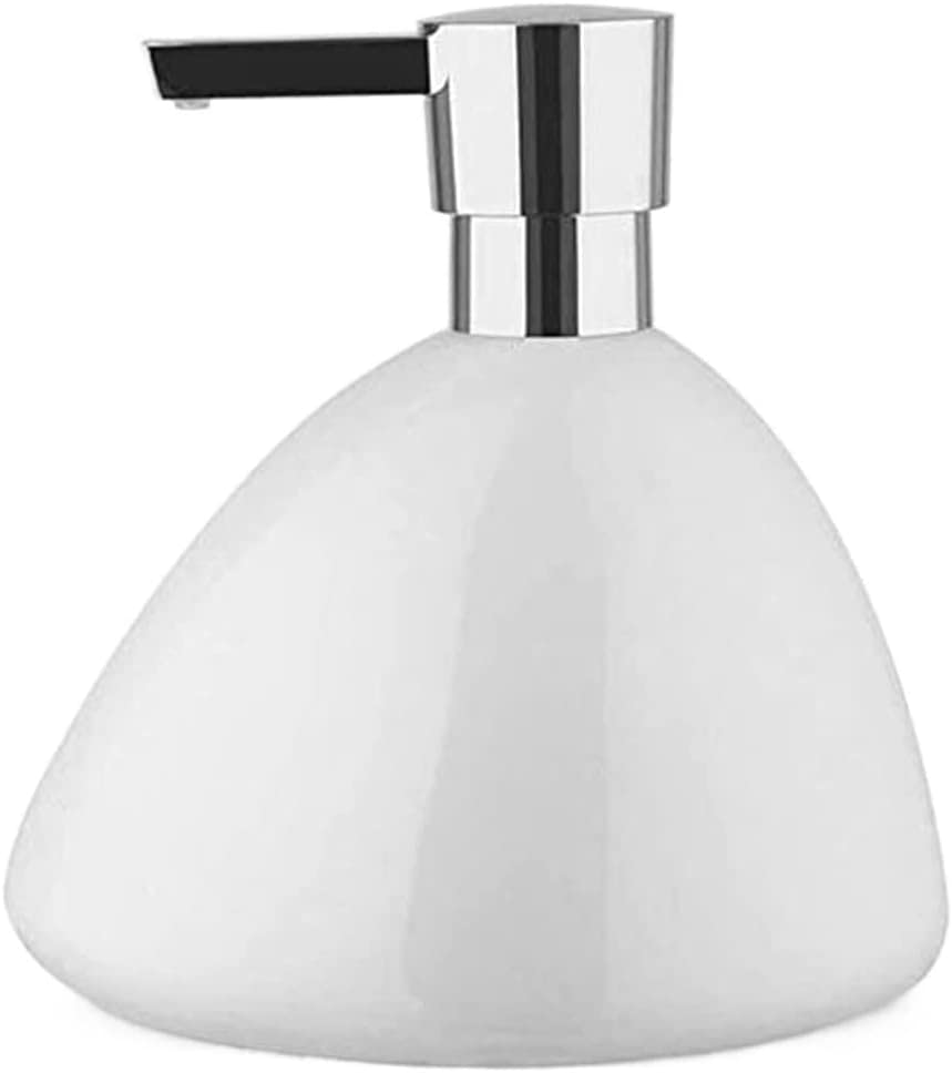 NZPOST Distributore di Sapone alla Moda da 16,5 Once, distributore di Sapone per Le Mani in Ceramica per Il Bagno, distributore di Sapone Ricaricabile, distributore di Sapone Premium