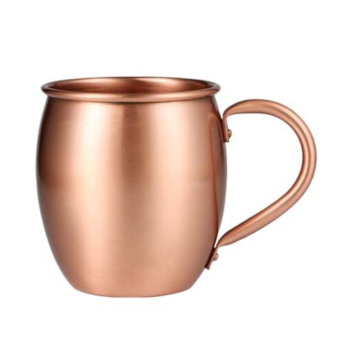 Coppe In Rame Per Il Cocktail Moscow Mule | Bicchieri Artigianali Con Finitura Martellata Da 530 Ml,Tazze Per Mule In Rame - Per L'Utilizzo In Cucina E In Casa E In Bar Per Bere Acqua Tè Birra Cocktai