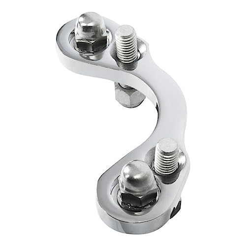 Pince Supérieure Guidon Moto Chrome Adaptateur Riser 3.5" Large pour Bobber Chopper
