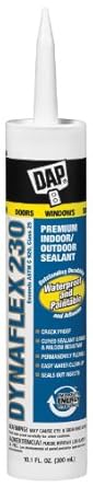 Dap 18304 12 Pack 10.1-Ounce Dynaflex 230 Premium Indoor/Outdoor Sealant, Clear
