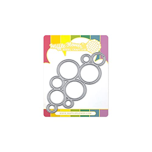 Waffle Flower Outlined Circles Die - The Outlined Circles Die by Cardmaker Galina Filippenko Opens a World of Possibilities with a Circle Design That is Reminiscent of Cloud of Bubbles!