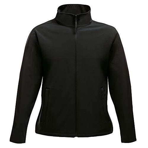 Regatta Womens/Ladies Ablaze Printable Softshell Jacket (10 US) (Black/Black)