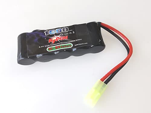 Amazon.co.jp: kypom 2/3A 6.0V 1600mAh 平型 ニッケル水素 Ni