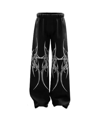 madagala Unisex Wide Leg Baggy Track Pant Graphic Printed Casual Bottom Comfortable Fit Daily Use Active Style-picture-20