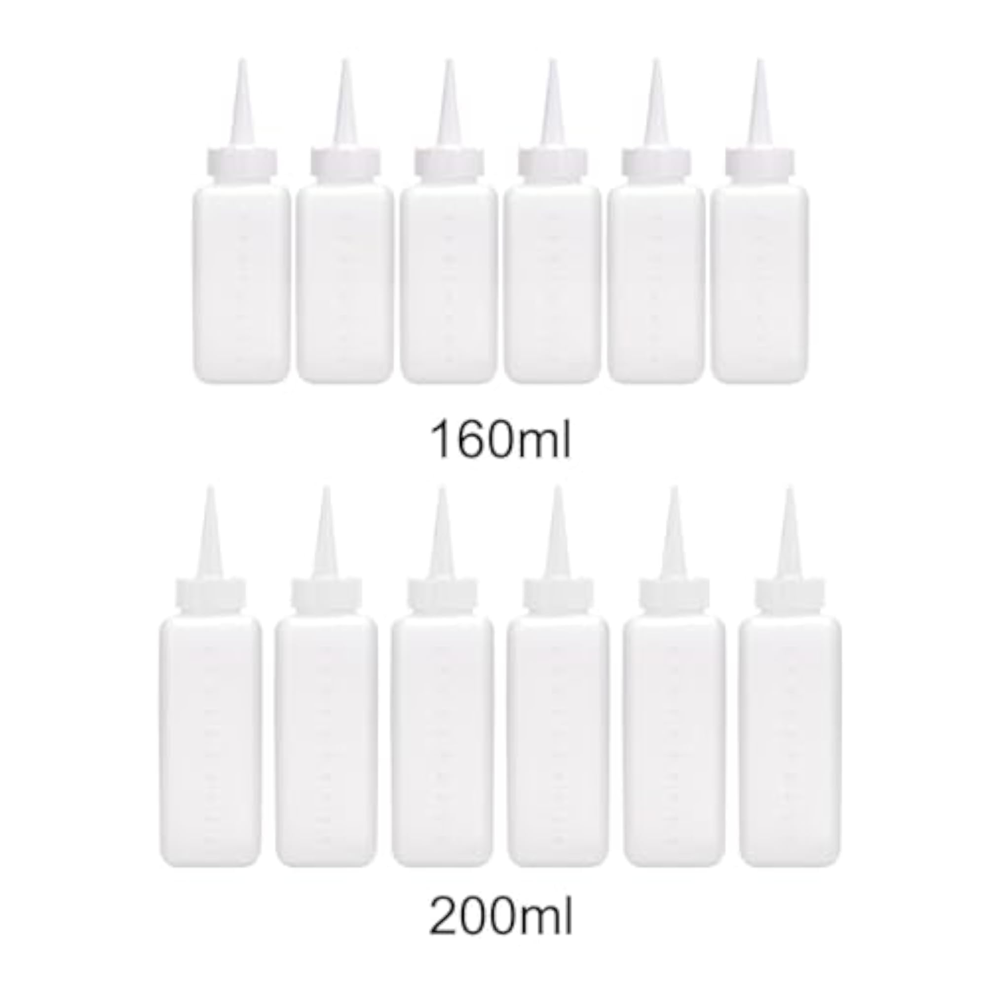 Graduated Applicator Bottle Set for Hairdressing