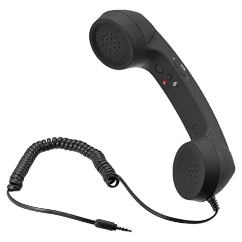 MECCANIXITY 3,5 mm Retro-Telefonhörer für Mikrofon-Lautsprecher Cover