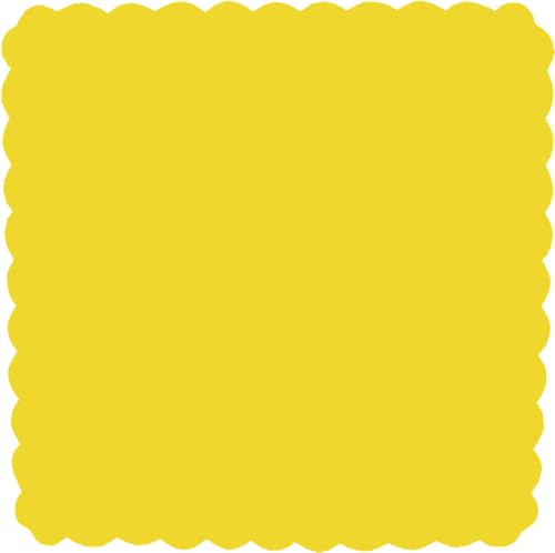 50 Pezzi Tulle Veletti Velo Fata Bomboniera Confezione Da 50 Veli Matrimonio 24X24 Cm (Giallo)