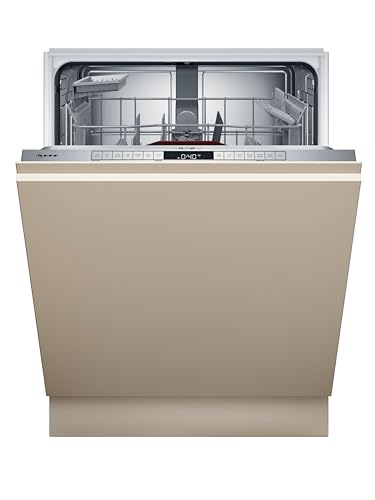 NEFF S155EAX04E, N 50, Smarter Geschirrspüler Vollintegriert, 60 cm, Made in Germany, Besteckkorb, automatische Türöffnung, besonders leise Spülmaschine, höhenverstellbarer Oberkorb, Aqua Stop