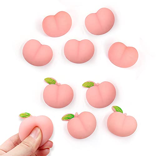 スクイーズ セット 桃キット 低反発おもちゃ ストレス解消 グッズ 握る fidget toy 減圧 子供 景品おもちゃ 暇つぶし かわいい おもしろグッズ ひまつぶしグッズ大人 ランダム出荷 (10PCS 桃)