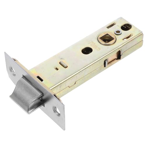 NUOBESTY Accesorios Para Cerraduras De Puertas Interior Mechones De La Puerta Con Llaves Granero Inoxidable Pestillo Tubular Pestillo De Bloqueo Golden Hierro De Color Más Chapado